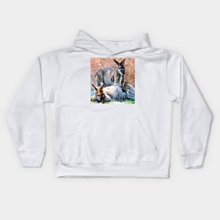 Wallaby Mates Kids Hoodie